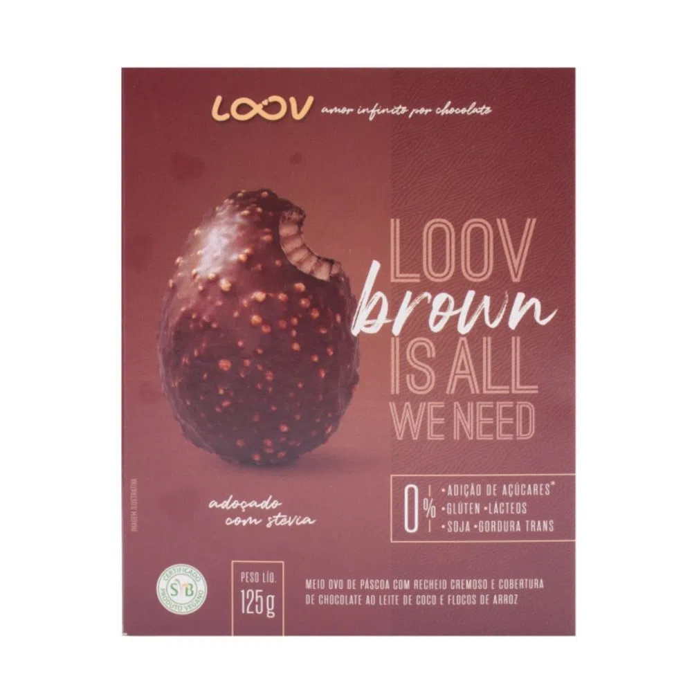 Ovo de Páscoa Saudavel loov Brown