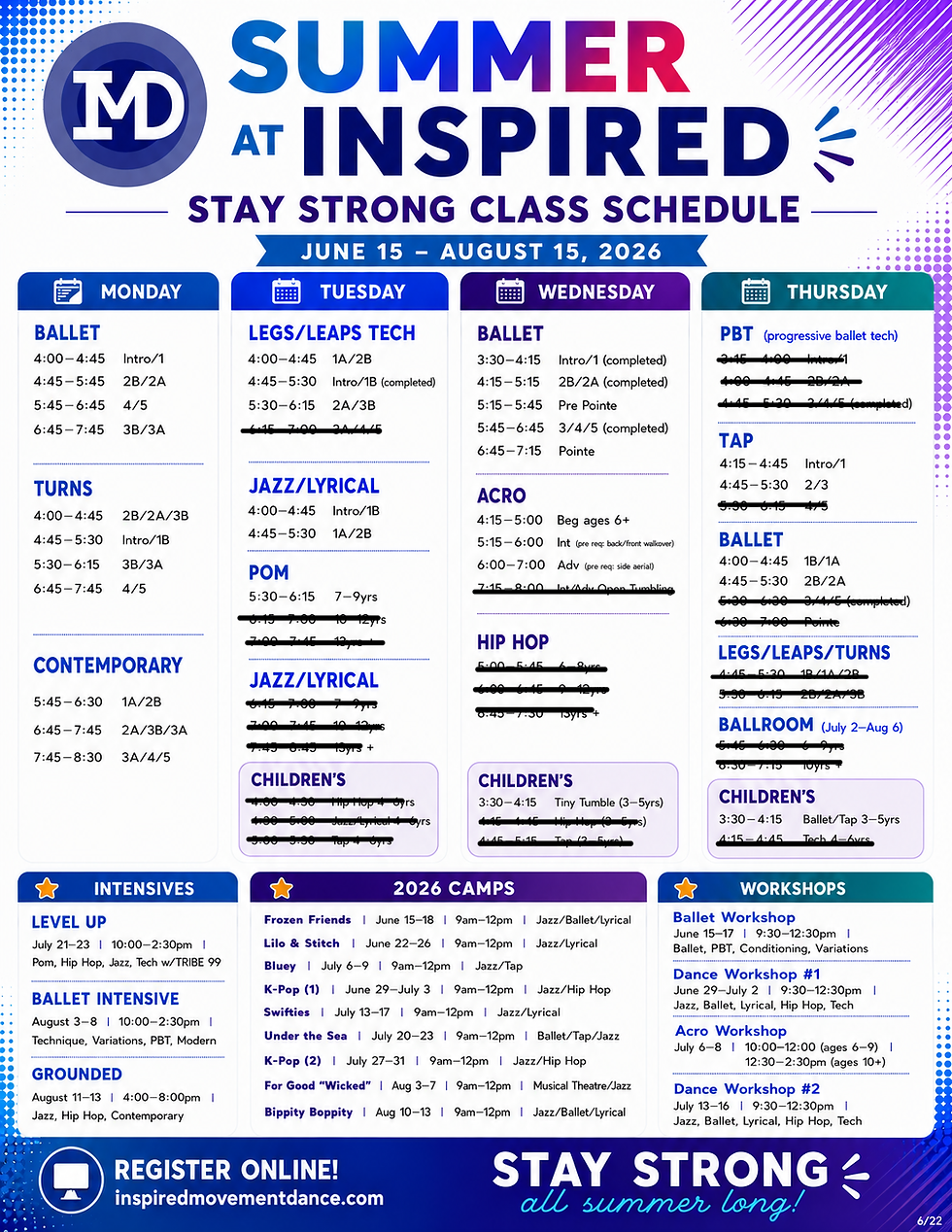 2026 Stay Strong Schedule and Camps (Week of Grounded).png
