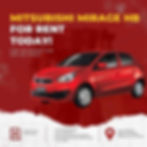 Mitsubishi Mirage HB for rent in Dipolog City