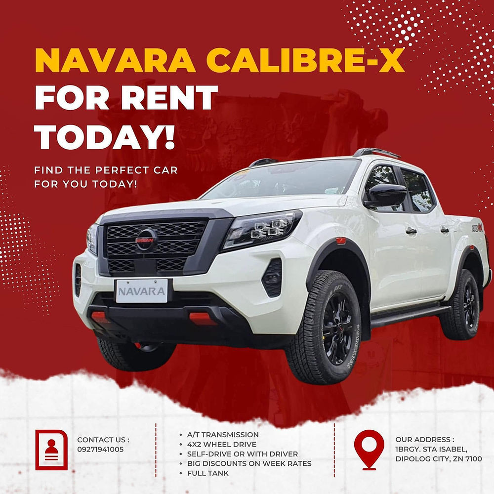 Navara Calibre-X for rent in Dipolog