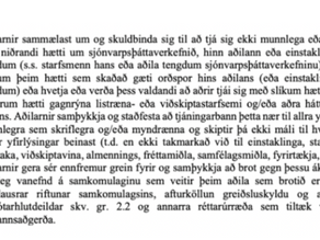 Hvernig lítur þöggunarsamningur út?