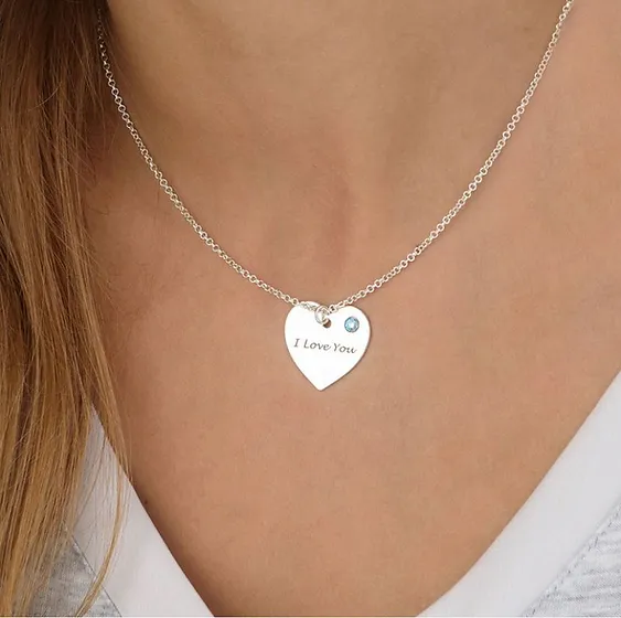 October birthstone necklace