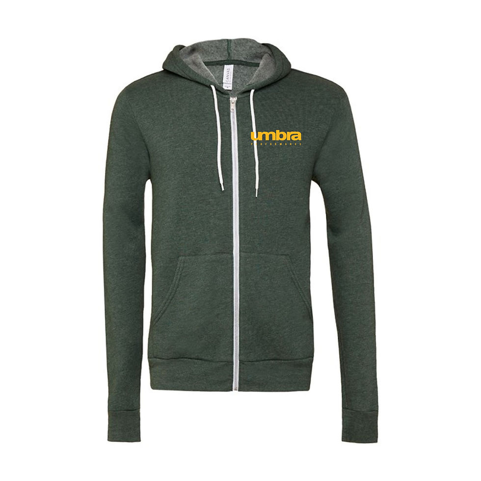 Thumbnail: Umbra Performance Unisex Fleece Full-Zip Hoodie