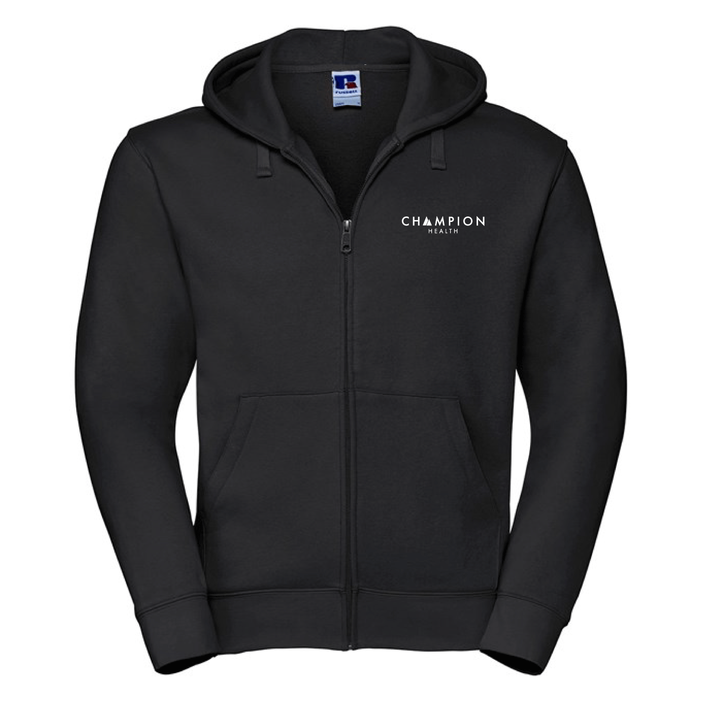 Champion Health Unisex Black Zipped Hoodie