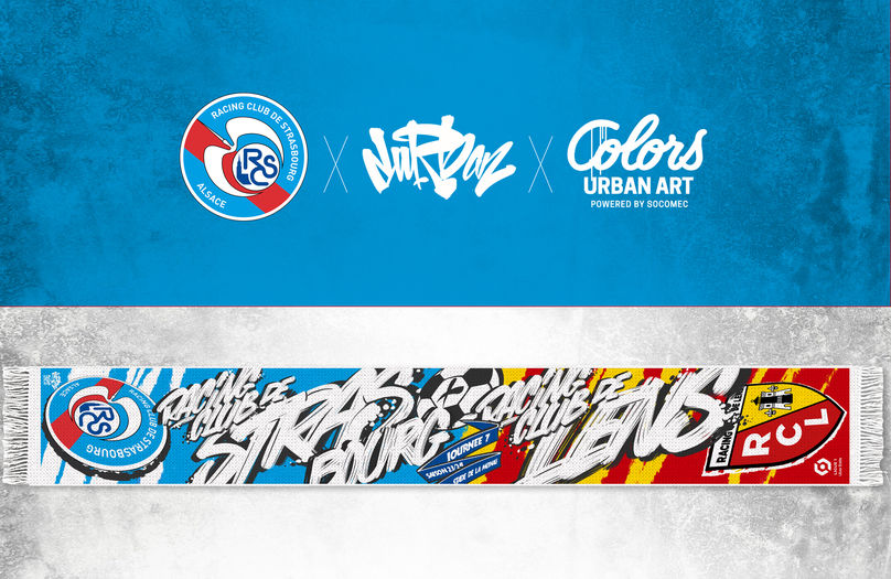 ECHARPE POUR LE MATCH DE STRASBOURG CONTRE LENS