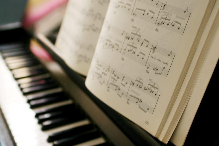 Piano With Sheet Music