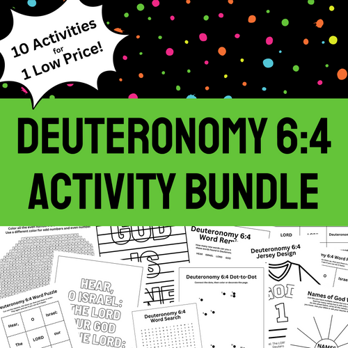 Deuteronomy 6:4 Activity Bundle | GO YE KIDS