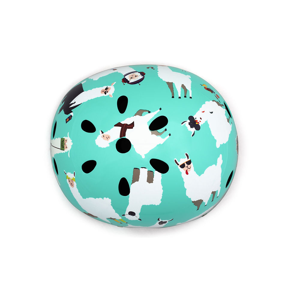 Thumbnail: Mini Hornit LIDS Lazy Llama Kids' Bicycle Helmet