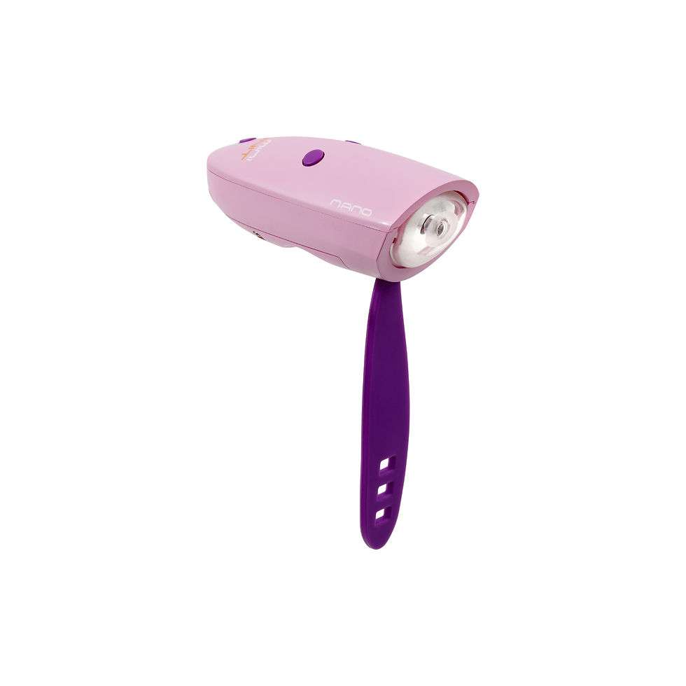 Thumbnail: Mini Hornit Nano Pink-Purple Kids' Bicycle Light and Horn