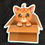 Thumbnail: Cat in a box sticker