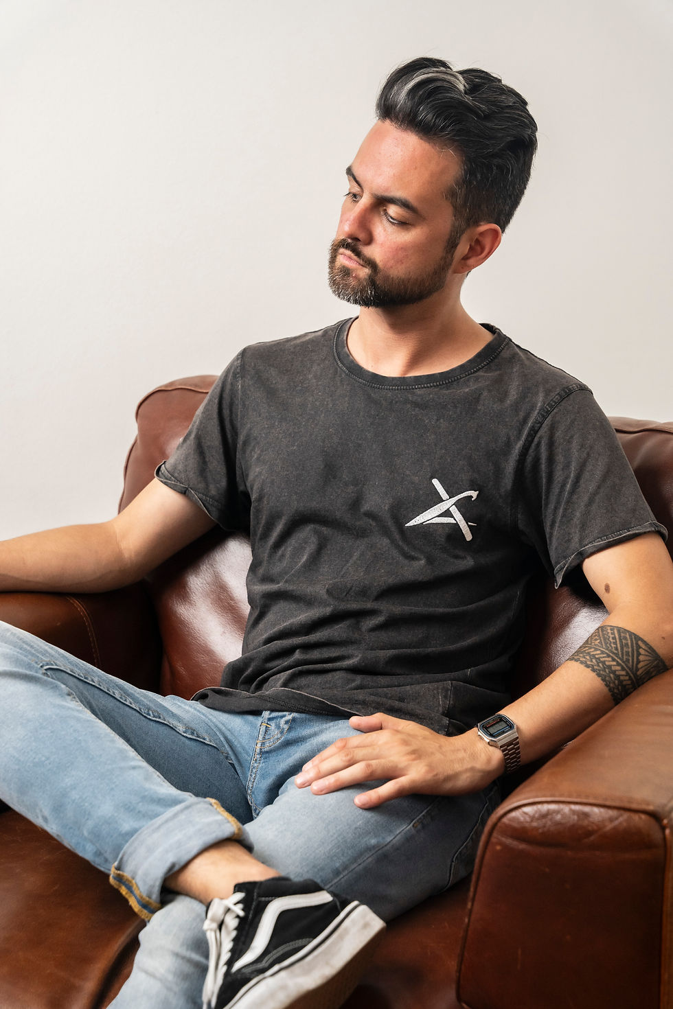 Miniaturbild: Denim T-Shirt Grau