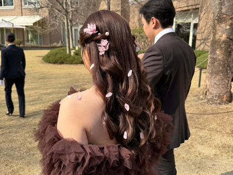 生花ヘアスタイル紹介