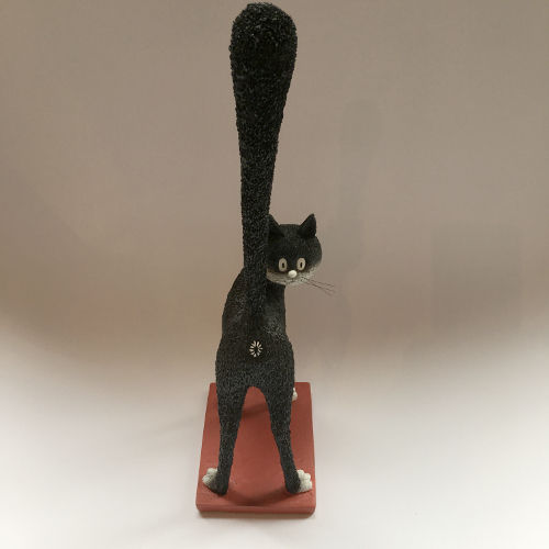 De katten van Dubout  "The third eye" het derde oog zwart wit