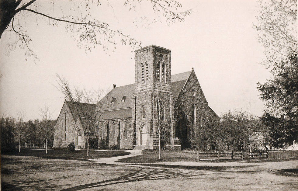 Methodist Church in the 1890s. Wilbraham Monson Academy