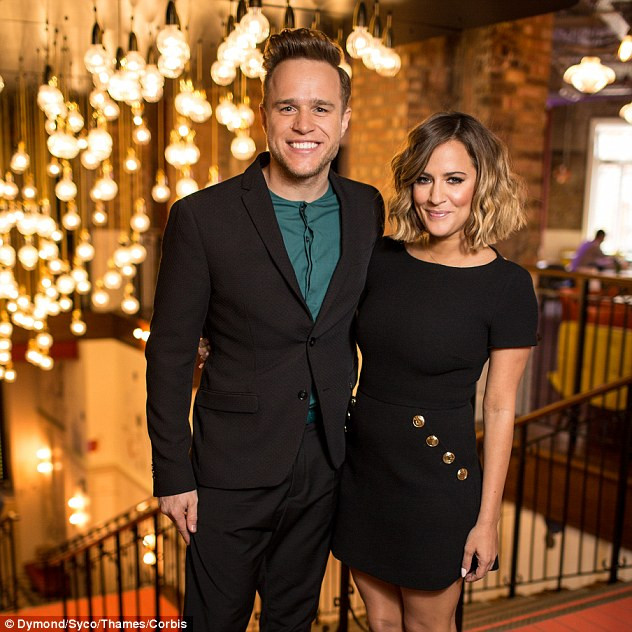 Olly Murs and Caroline Flack at the X Factor launch