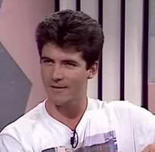 simon cowell as a young man on his first television appearance