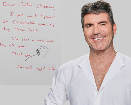 Simon Cowell offers a reward to re-unite a boy with his dog for Christmas