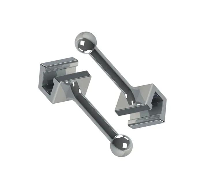 Crimpable Ball Hooks open LARGE 10 pcs