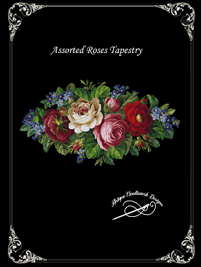 Assorted Roses Tapestry