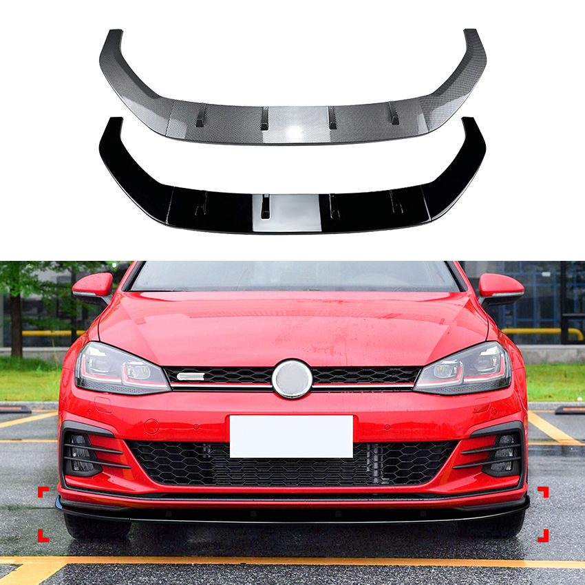 Thumbnail: Golf MK7.5 GTI / R / R-Line - Front Lip / Splitter - Gloss Black
