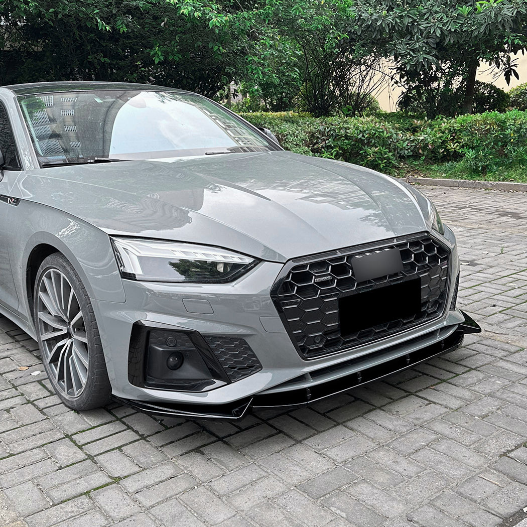 A5 S5 F5 S Line - Front Lip / Splitter - Gloss Black