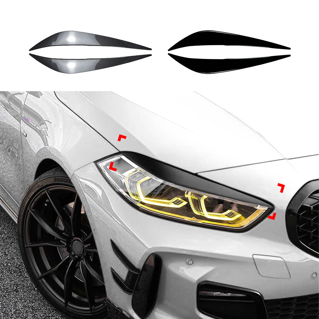 1 Series F40 Hatchback - Headlight Lid / Cover - Gloss Black