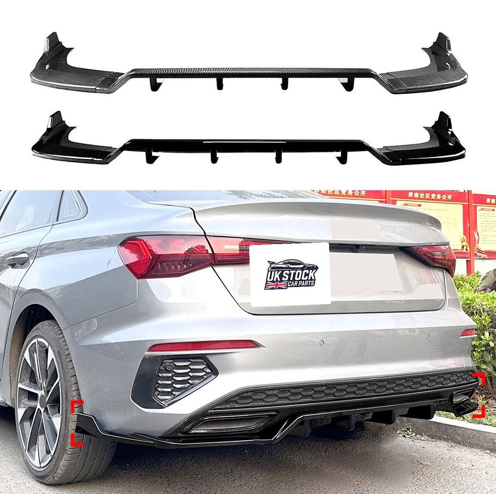 Thumbnail: A3 8Y Saloon - Rear Diffuser - Gloss Black