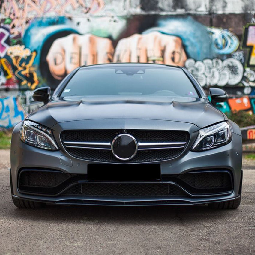 Thumbnail: C63 / C63S AMG W205 / C205 / S205 - Front Lip / Splitter - Gloss Black
