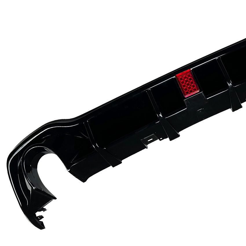 Thumbnail: Golf MK8 GTI / R Line - Diffuser with LED Brake Light - Gloss Black