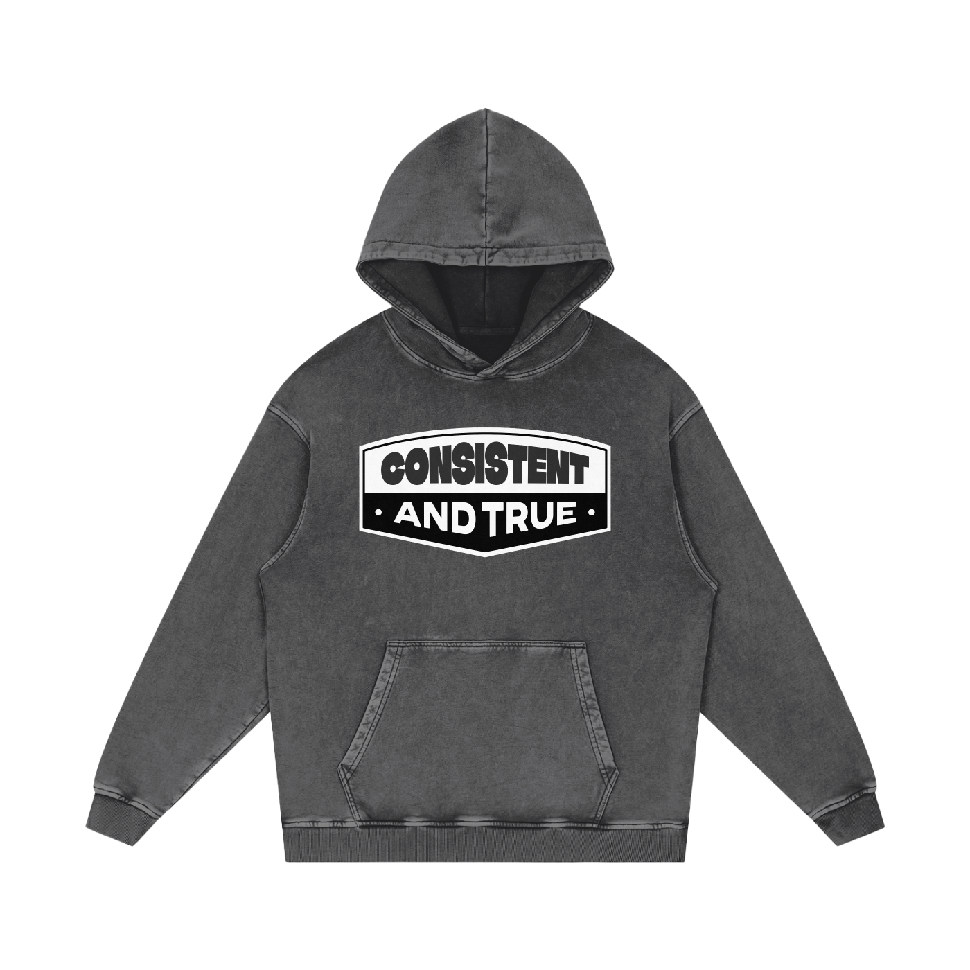 Consistent and True Acid Wash Oversize Hoodie