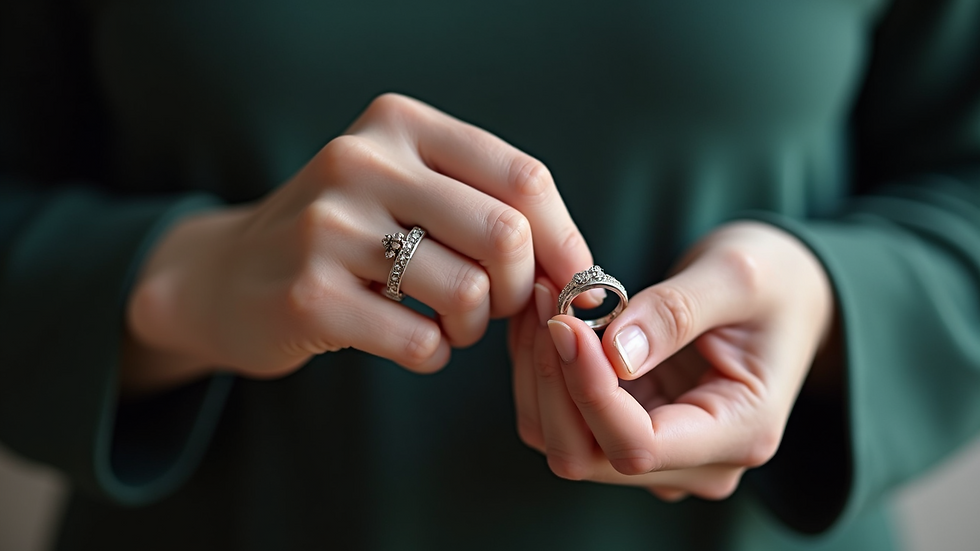 Close-up van Esmee's handen die een zilveren ring bewerken met fijne gereedschappen
