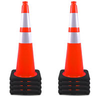 28 inch safety hazard cone 8 pack