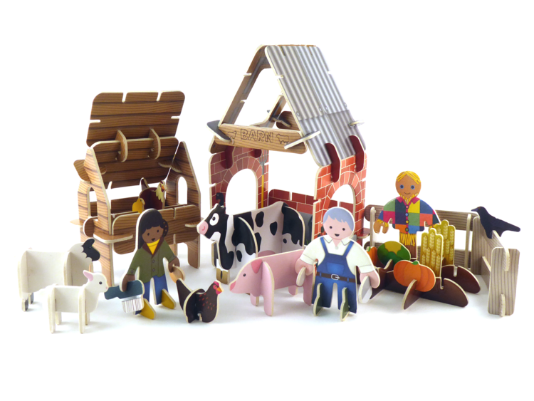 Thumbnail: Farmyard Eco Friendly Toy Playset
