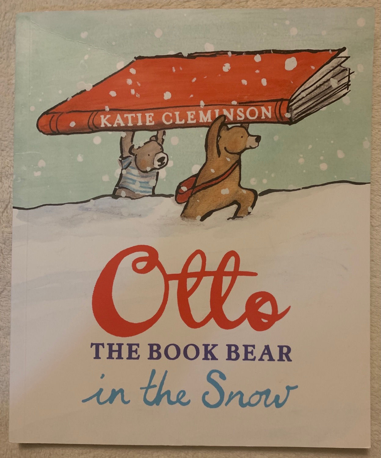 Otto The Book Bear in the Snow