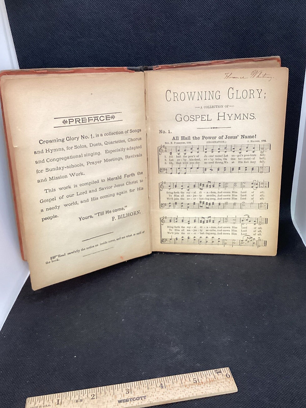 Thumbnail: Crowning Glory A Collection Of Gospel Hymns Peter Bilhorn 1895