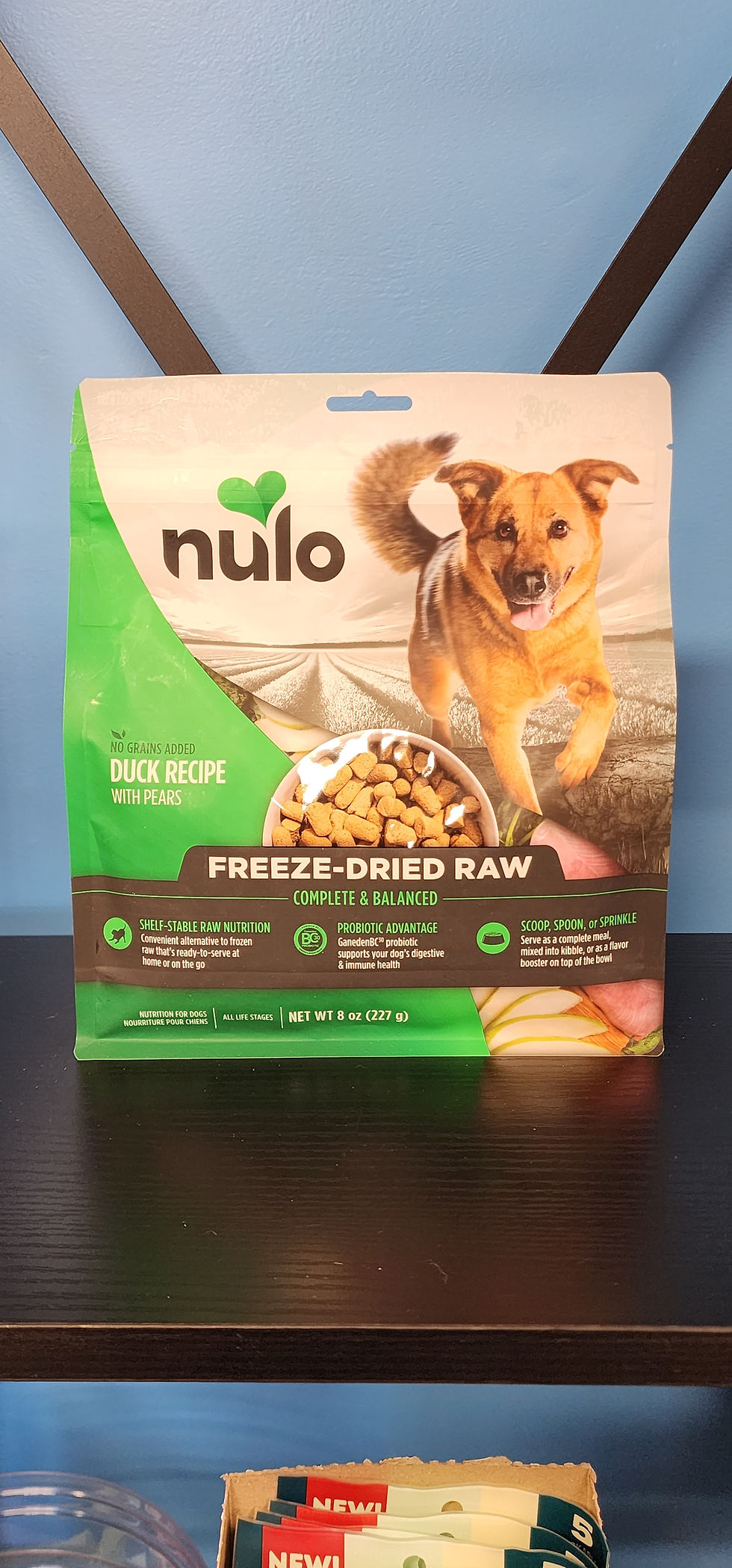 Nulo Freeze-Dried Raw Dog Food – Duck & Pears Bag | Front Side