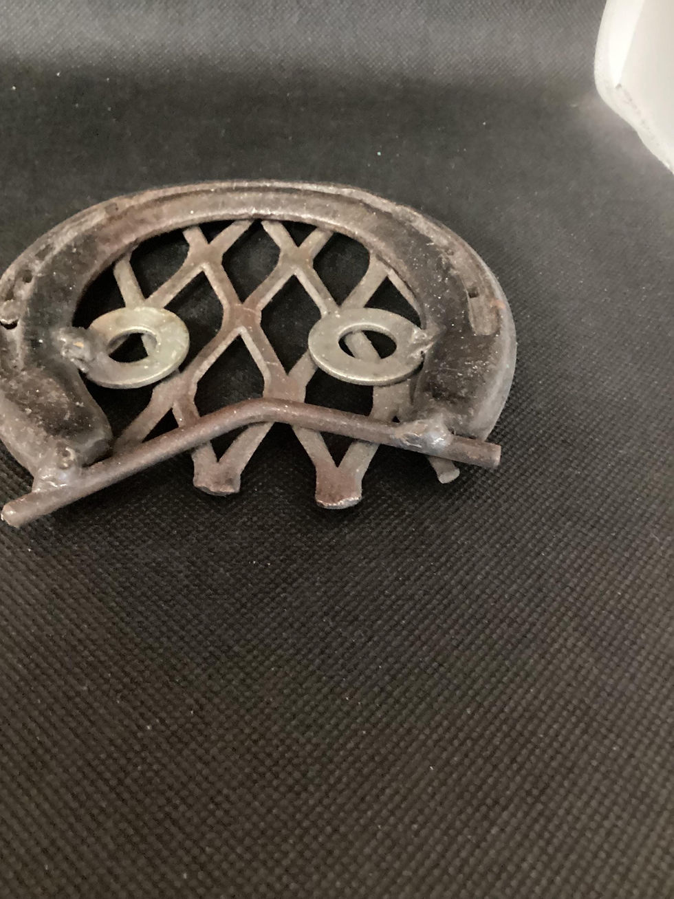 Thumbnail: OWL Wall Hanger Upcycled Horseshoes Handmade