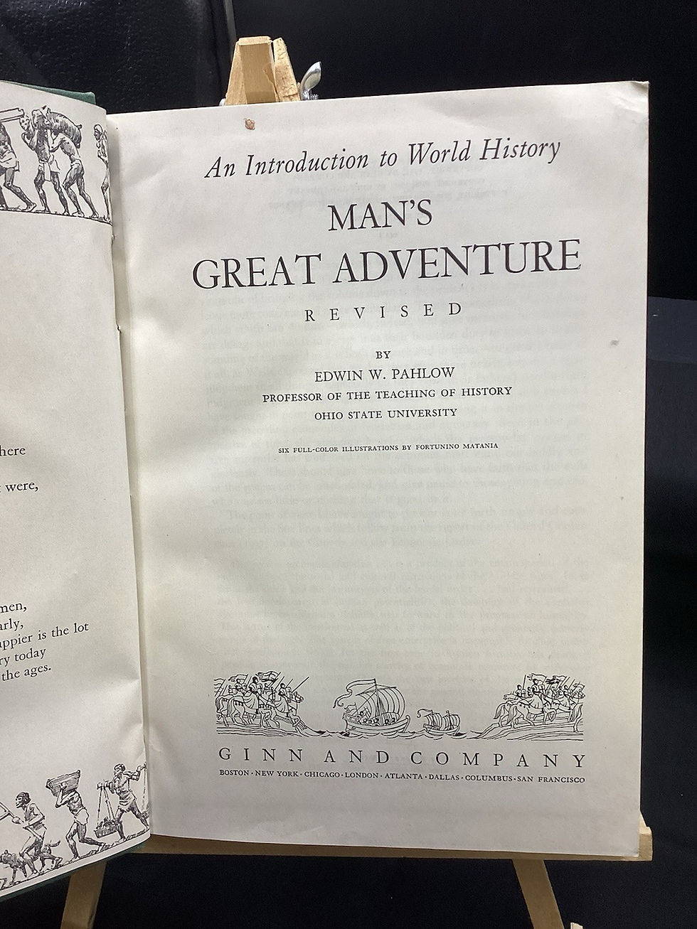 Thumbnail: World History: Man's Great Adventure HC 1942 Revised