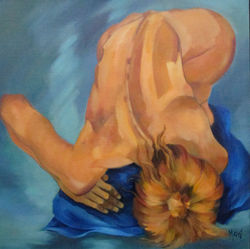 L'OREILLER BLEU 60x60