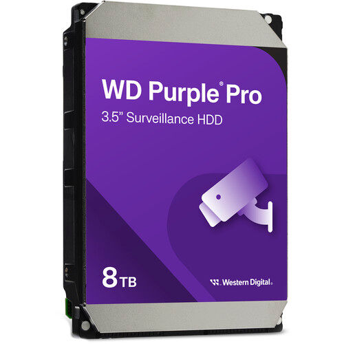 Disco Duro Western Digital Purple Pro para Vigilancia 8TB SATA3 3.5