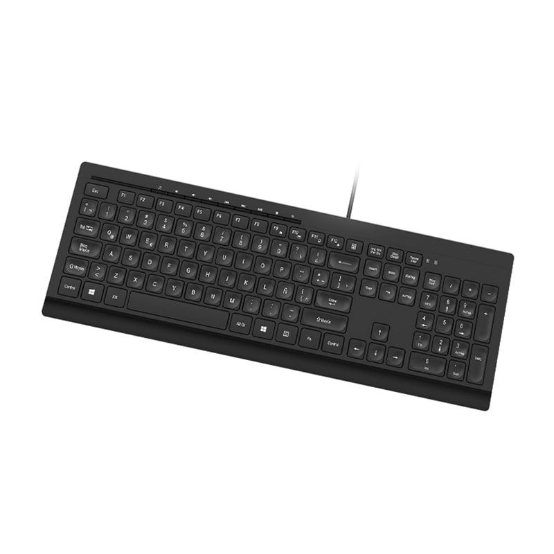 Miniatura: Teclado Alámbrico Klip Xtreme Compass USB Negro Español