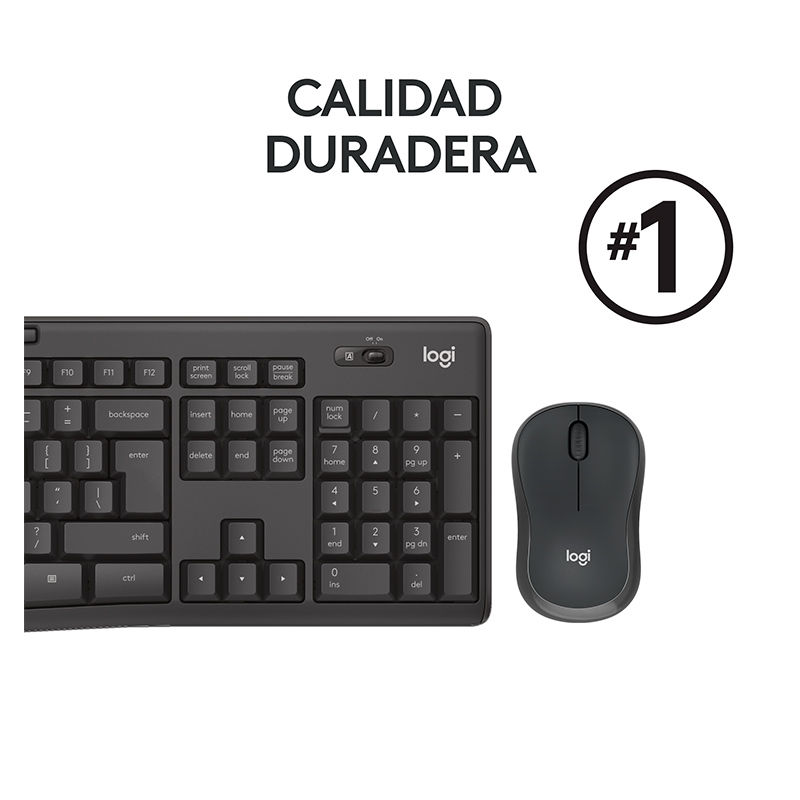 Miniatura: Teclado y Mouse Inalámbrico Logitech MK295 Inalámbrico USB Español