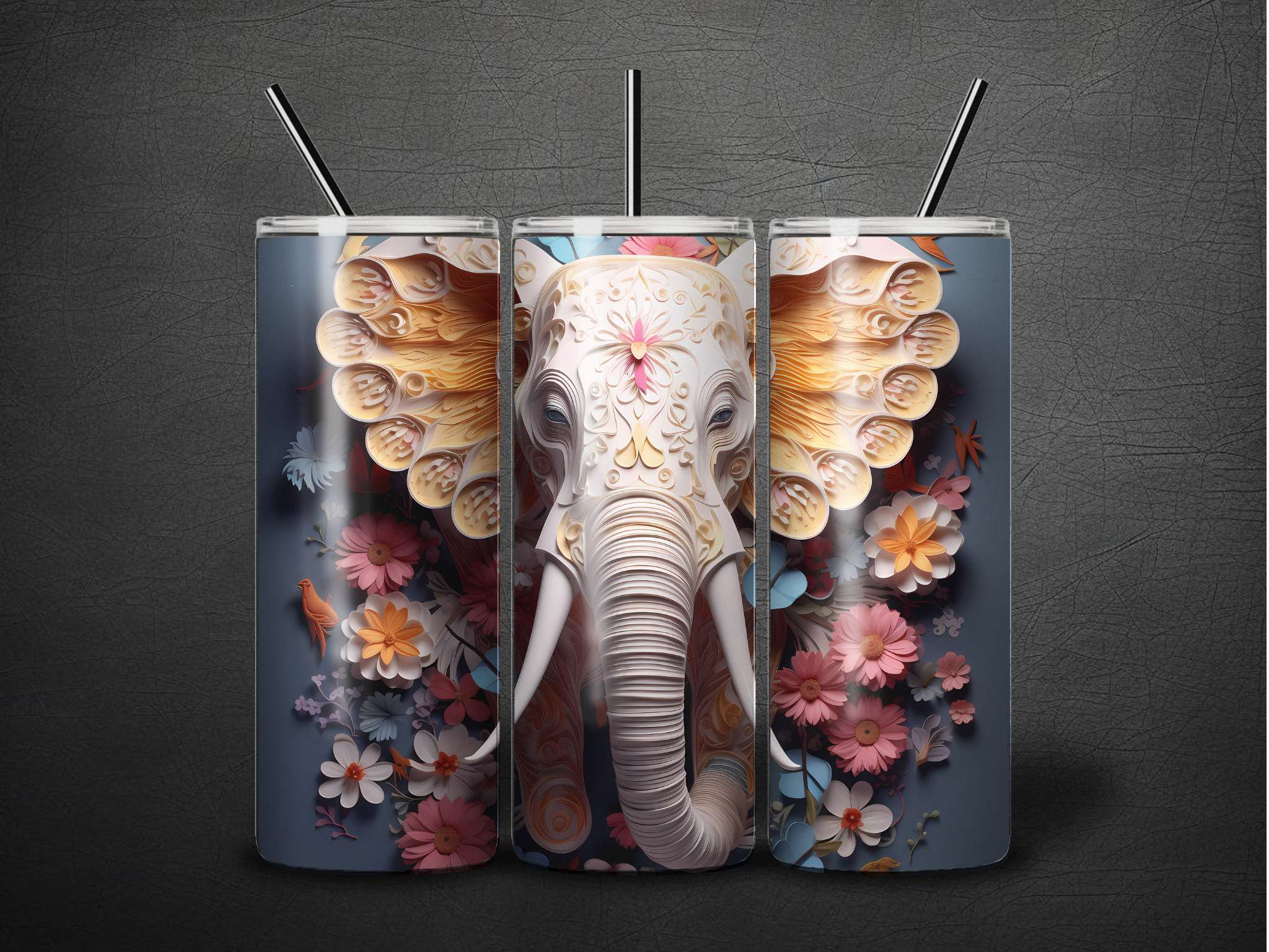 Tumbler- Elephant ( 20oz)