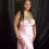 Thumbnail: Pink Pearl Evening Dress (Size 12)