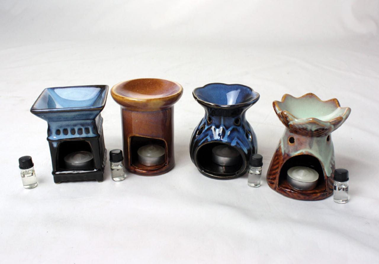 Ceramic Tea Light Oil Burner (4 Options)