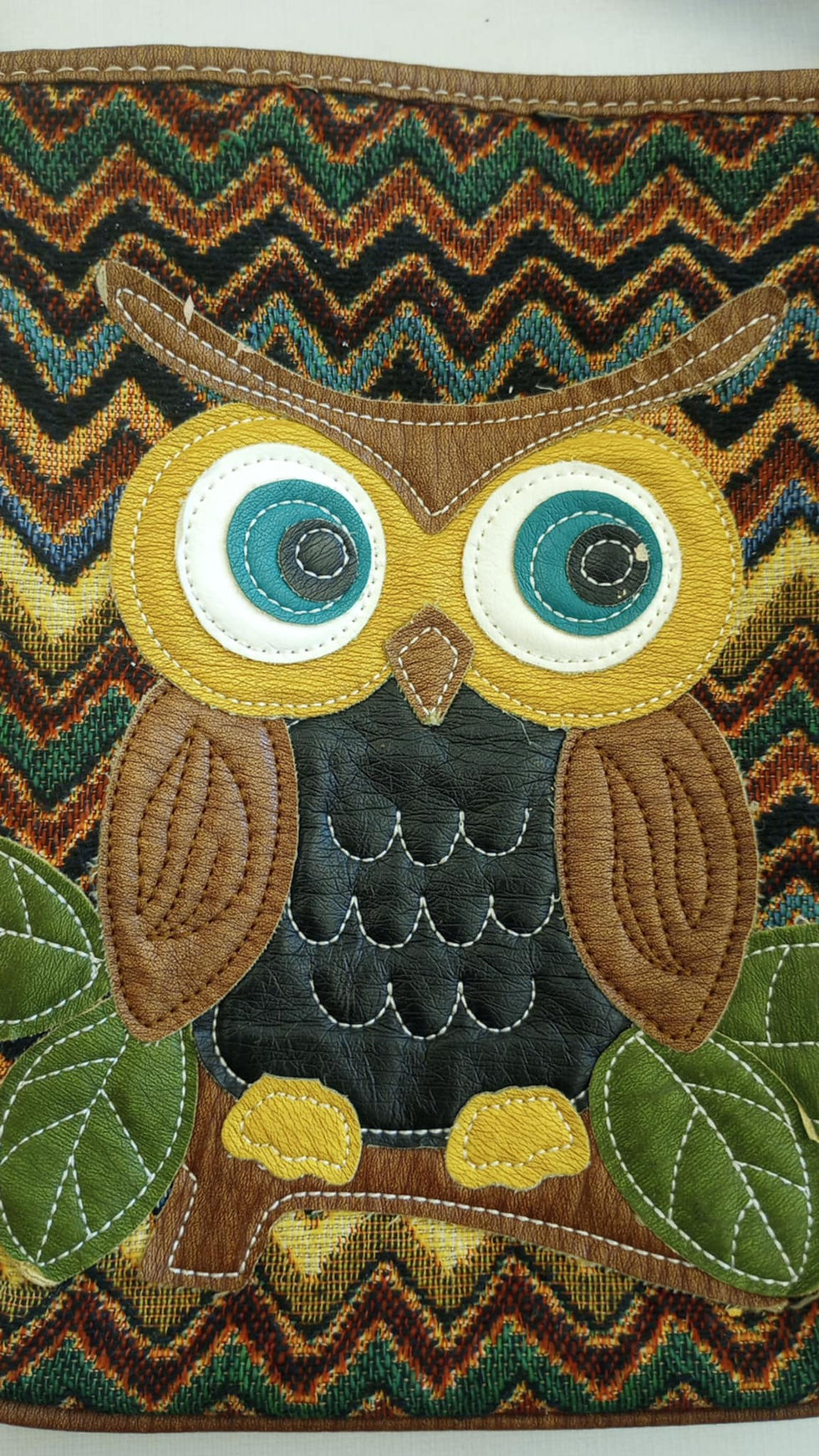 Thumbnail: Boho Multi-Colored Owl Purse Crossbody