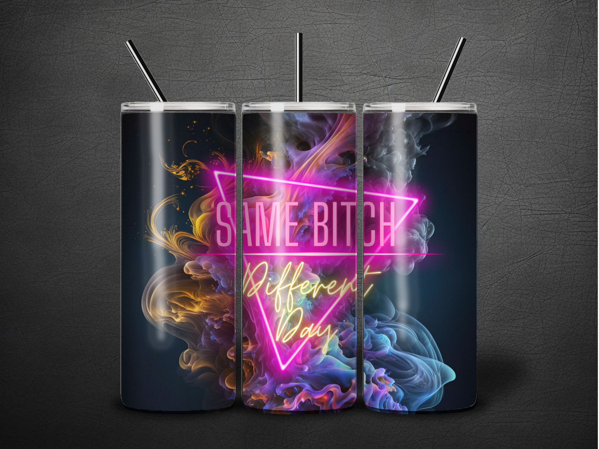 Tumbler- Drink with An Attitude (20oz)
