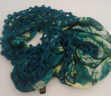 Mixit Green Abstract Fashion Infinity Scarf