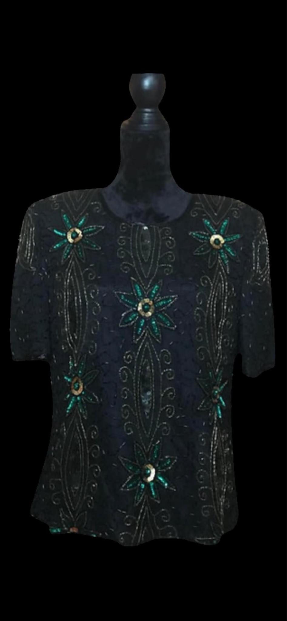 Vintage Deadstock Mark & John By Gopal 100% Silk (Size Large)