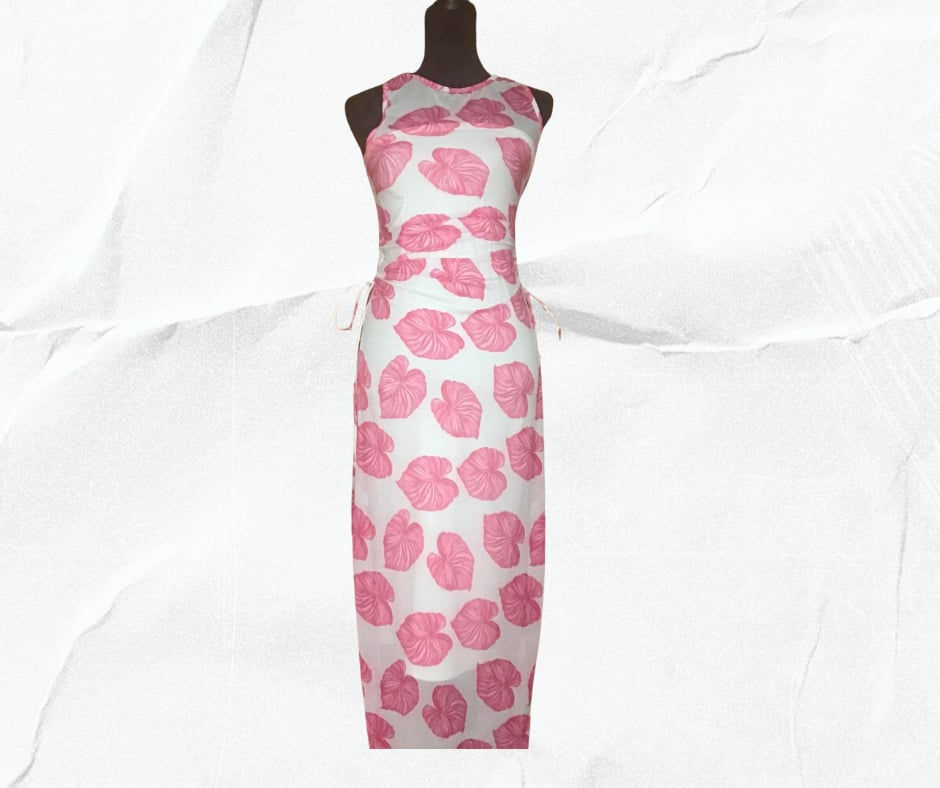 Leaf Print P&W Cover Up (Size Small)